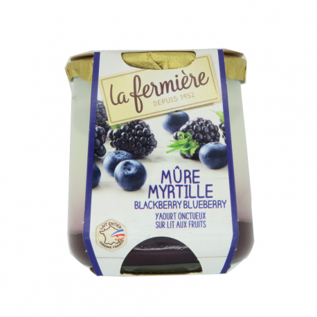 Yoghourt mûre myrtille Yoghourt mûre myrtille