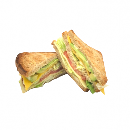 G.C.T.A club - grilled cheese, tomato & avocado (wholemeal English club toast)